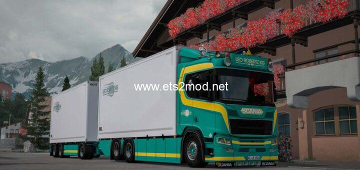 ETS - 2 Scania R650 Leo Robertz KG Çekici + Dorse Modu (1.55) 1 Scania R650 Trailer Leo Robertz KG 1 720x340 1