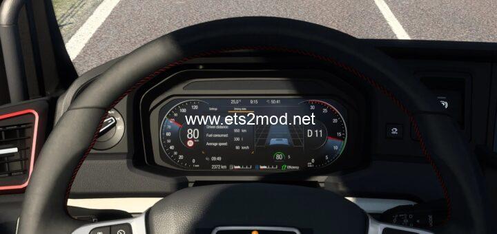 ETS - 2 MAN TGX 2020 Geliştirilmiş Gösterge Paneli (1.55) 6 cover man tgx 2020 improved dashboard v18 9suBFuIABiDhYB 720x340 1