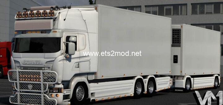 ETS - 2 Scania R999 Sarantos Çekici + Dorse Modu (1.55) 1 Scania R999 Sarantos 720x340 1